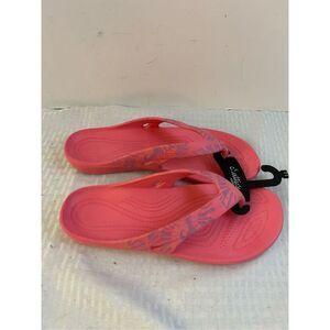 Chatties flip flops pink size 10-11 new
